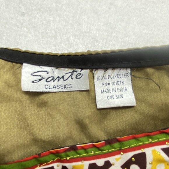 SANTE CLASSICS Women MuuMuu Ethnic Print Kaftan One Size Multicolor Lounge 49-7 - Picture 14 of 15